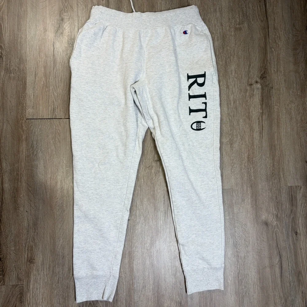 Champion Reverse Weave Sweatpants Heather RIT Rochester Institute of Technology
